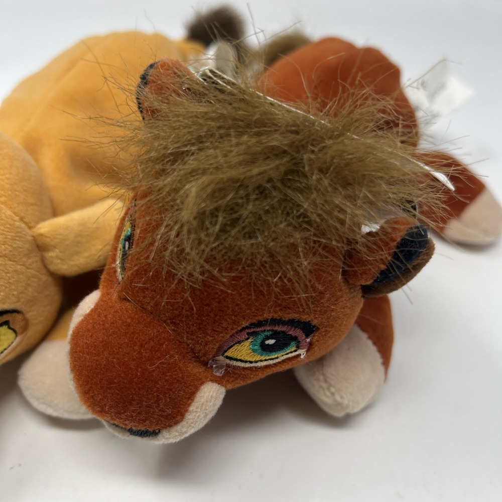 VTG Disney Store Lion King Simba's Pride Kiara & Kovu 8" Mini Bean Bag Plush Lot - Picture 4 of 10